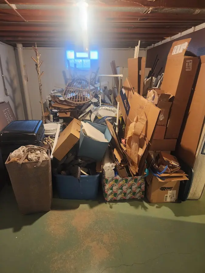 Roll-off dumpster container at job site for Construction Dumpster Rental in Whiteville